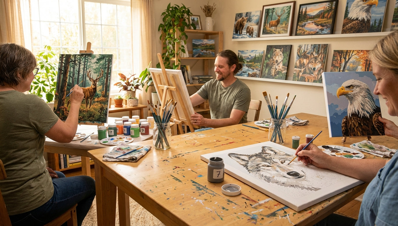 Wildlife Wonders: Nature PBN Kits for Adults