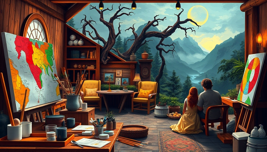 Perfect Your Craft: Advanced Paint by Numbers Kits Featuring Iconic Lord of the Rings Landscapes