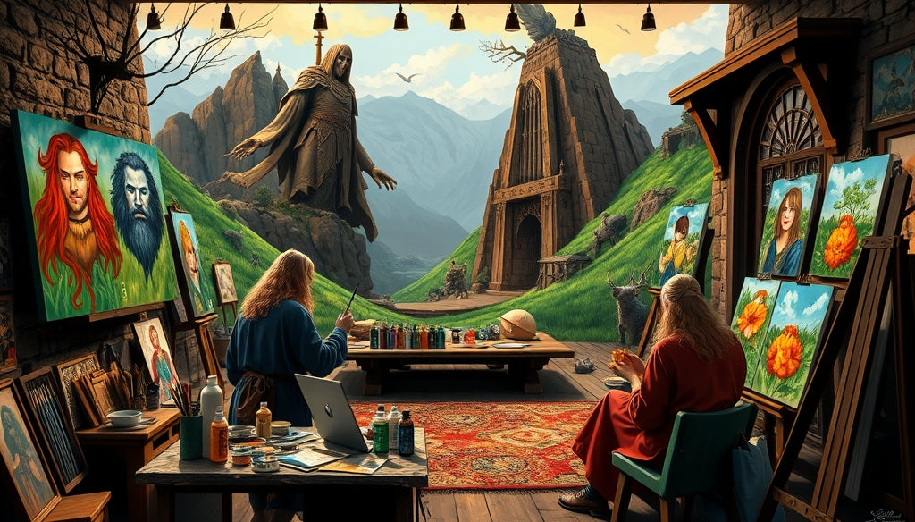 Explore Flower Paint by Numbers Kits with Detailed Designs Inspired by Middle-earth