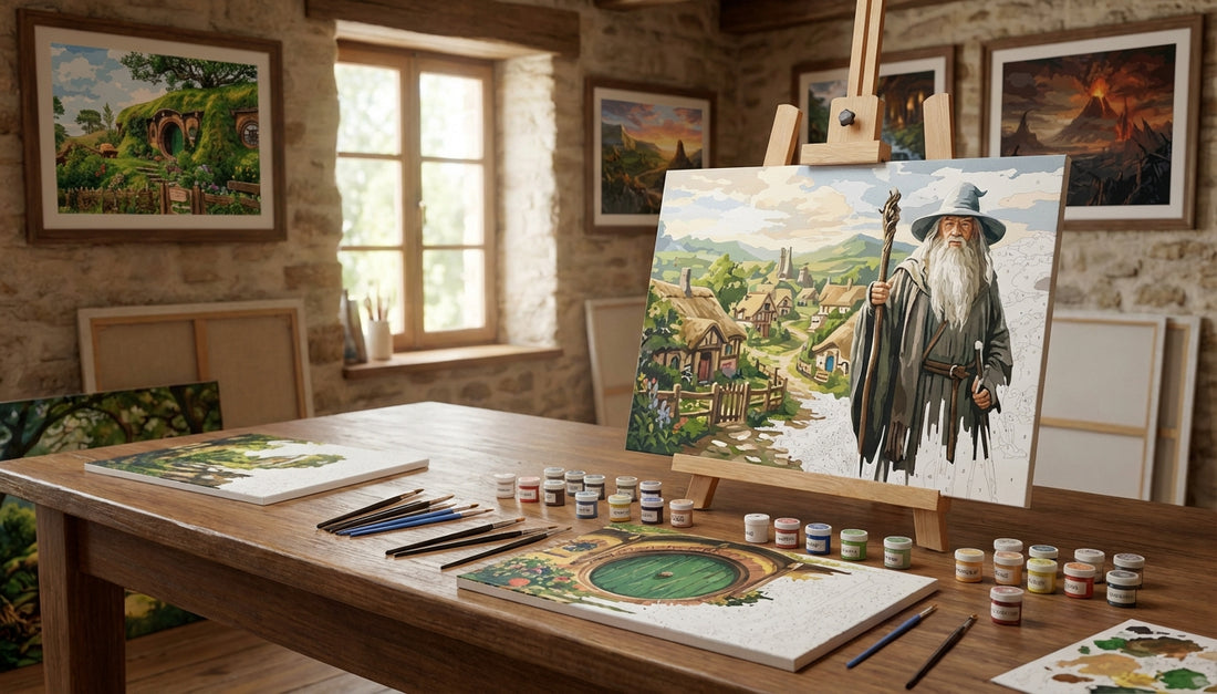 Iconic Middle-earth Scenes: High-Quality Paint By Numbers Kits for Sale Online