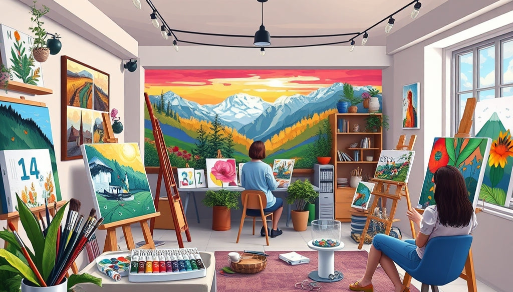 Unleash Creativity with Paint by Numbers Kits with High-Quality Acrylic Paint