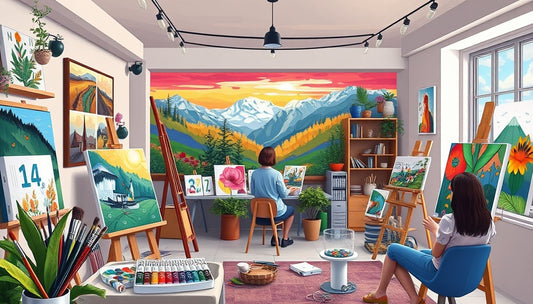 Unleash Creativity with Paint by Numbers Kits with High-Quality Acrylic Paint