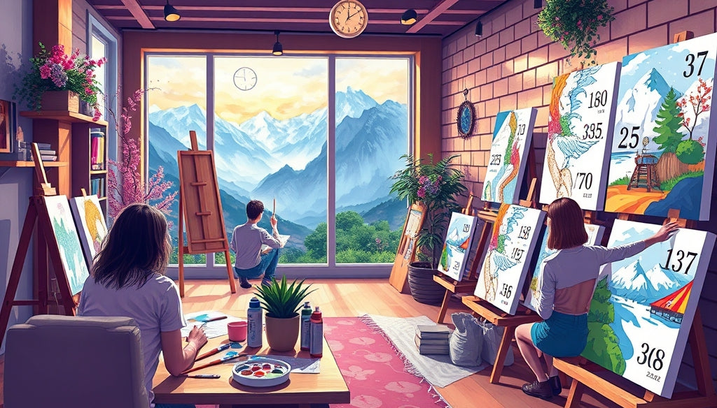 Paint by Numbers Kits with High-Quality Acrylic Paint for Stunning Results