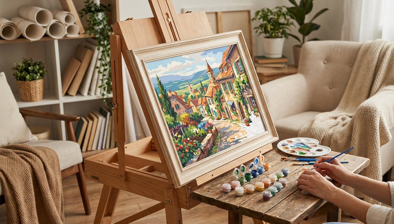 PBN with Wooden Frame: Ready to Display Your Art