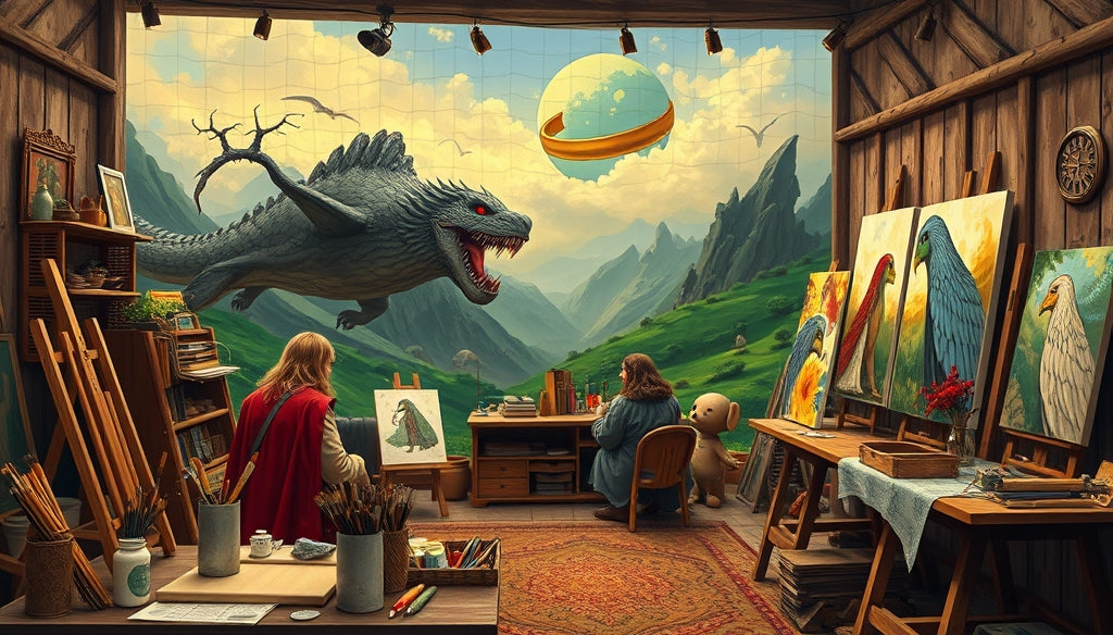 Experience the Magic of Fantasy with Paint by Numbers Kits Featuring Scenes from The Lord of the Rings