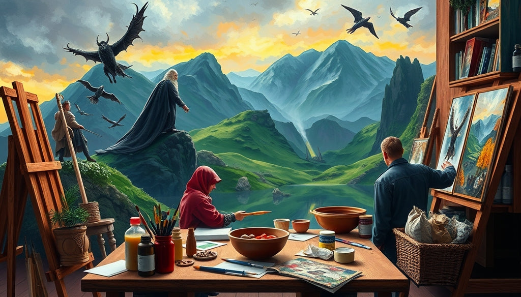 Paint by Numbers with Fine Detail Brushes: Capture the Beauty of The Lord of the Rings