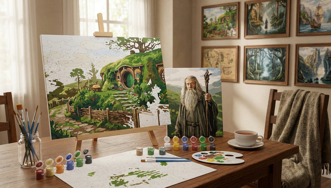Journey to Calm: Lord of the Rings Paint by Numbers for Stress Relief and Creativity