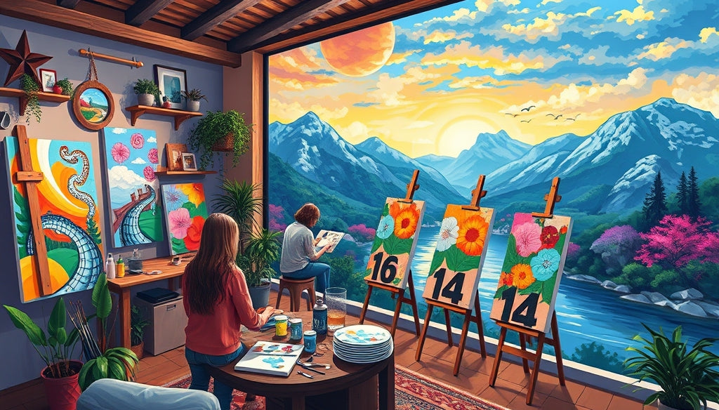 Personalized Paint by Numbers Kits Perfect for Weddings and Anniversaries