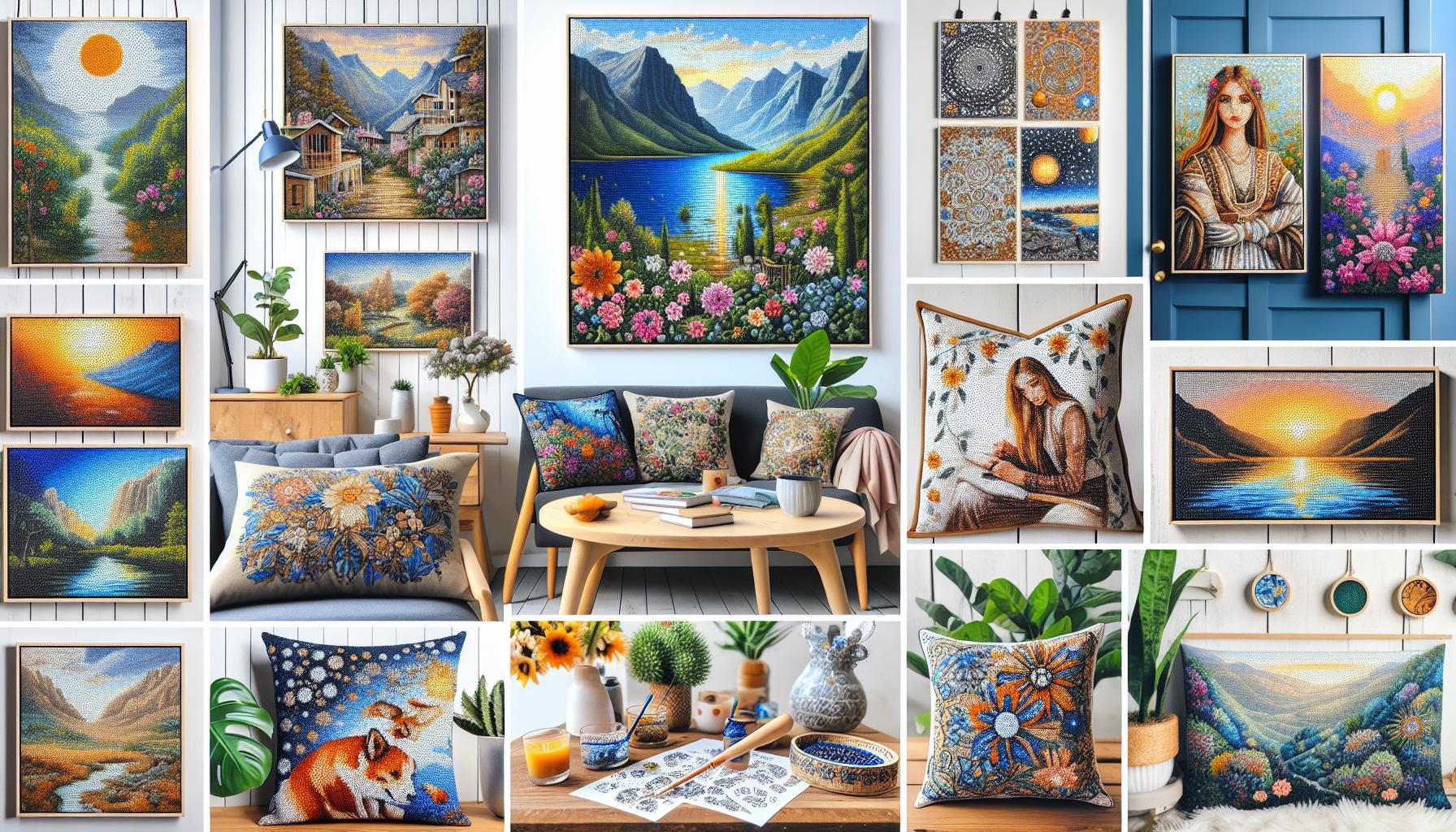 10 Creative Ways to Use Your Painting by Numbers Creations in Home Décor