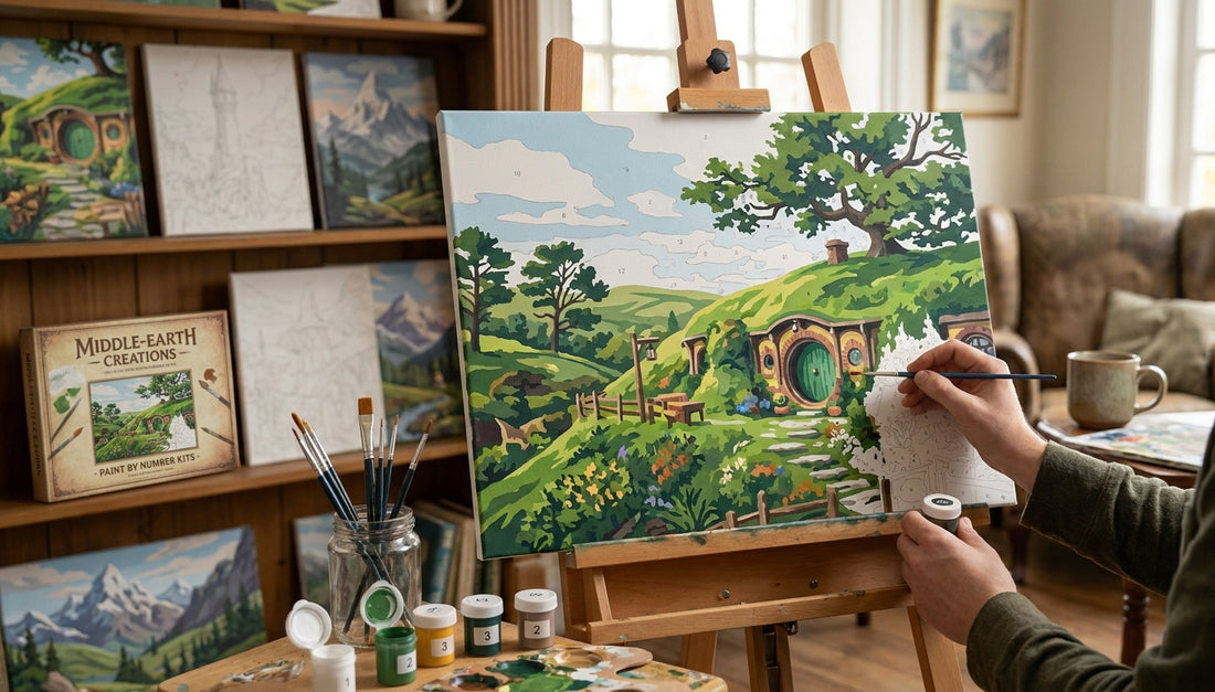 The One Kit to Rule Them All Premium Lord of the Rings Paint by Numbers for Sale