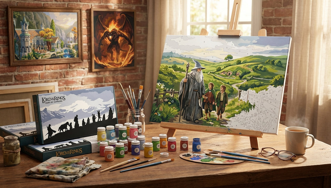 Easy Lord of the Rings Paint by Numbers Kits for Beginners: Start Your Middle-earth Art Journey