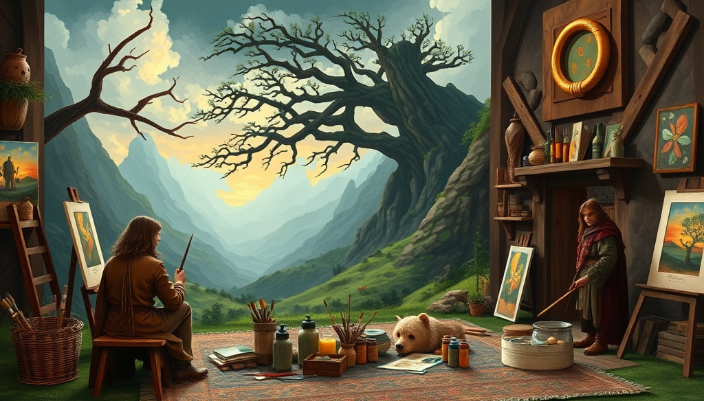 Flower Paint by Numbers Kits with Detailed Designs to Celebrate the Beauty of Middle-earth