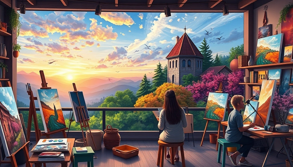 Unwind with Wildlife and Nature Paint by Numbers Kits for Adults