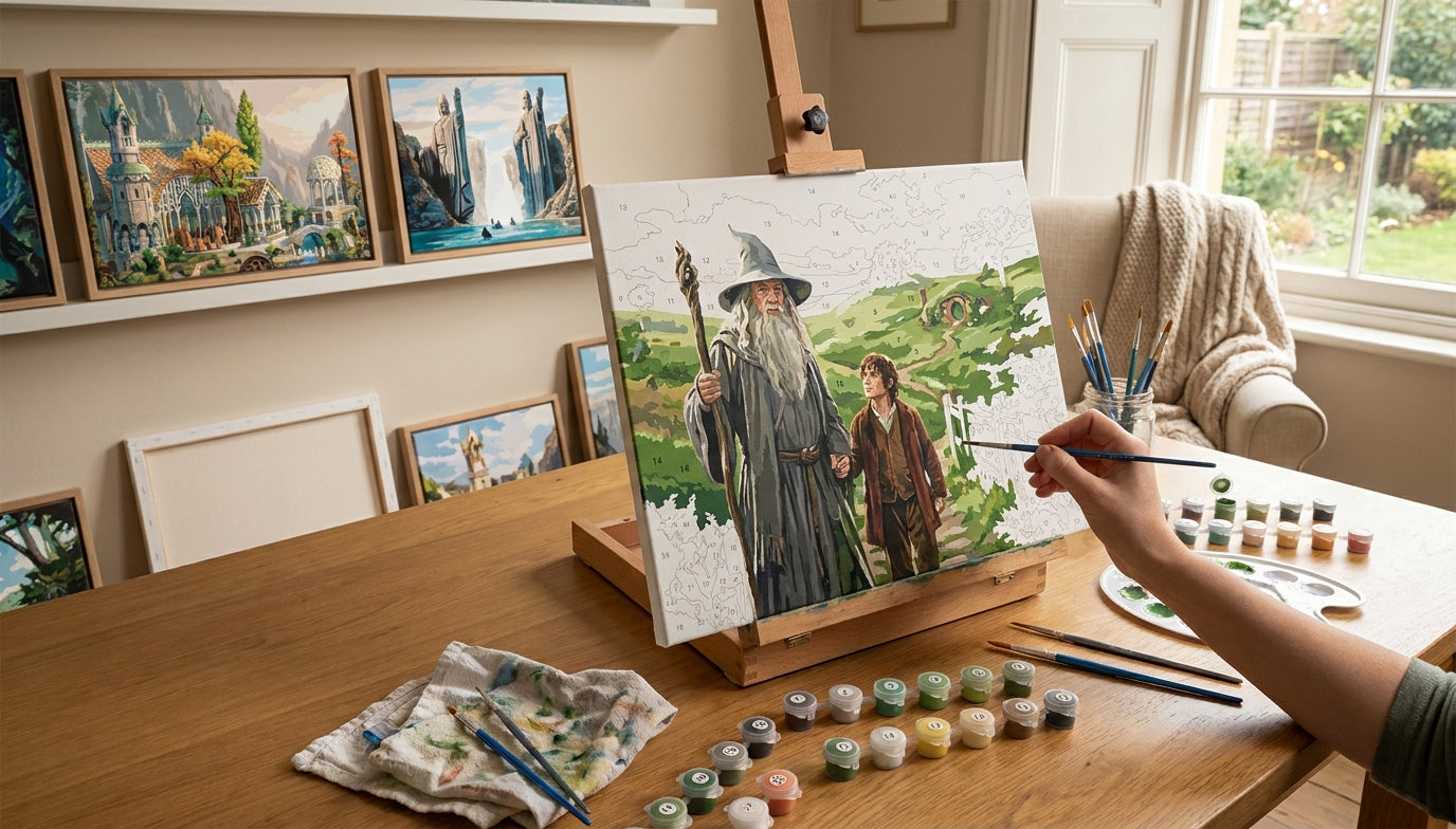 Don't Miss Out: Lord of the Rings Paint by Numbers Kits on Sale with Fast Shipping