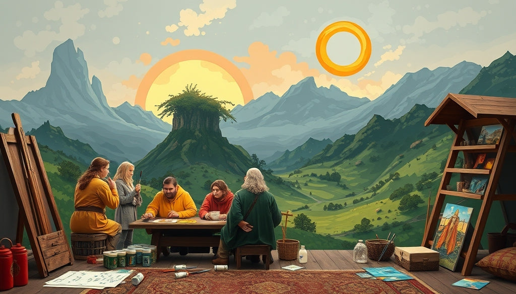 Relax with Fantasy and Fairy Tale Paint by Numbers Kits for Adults: LotR Style