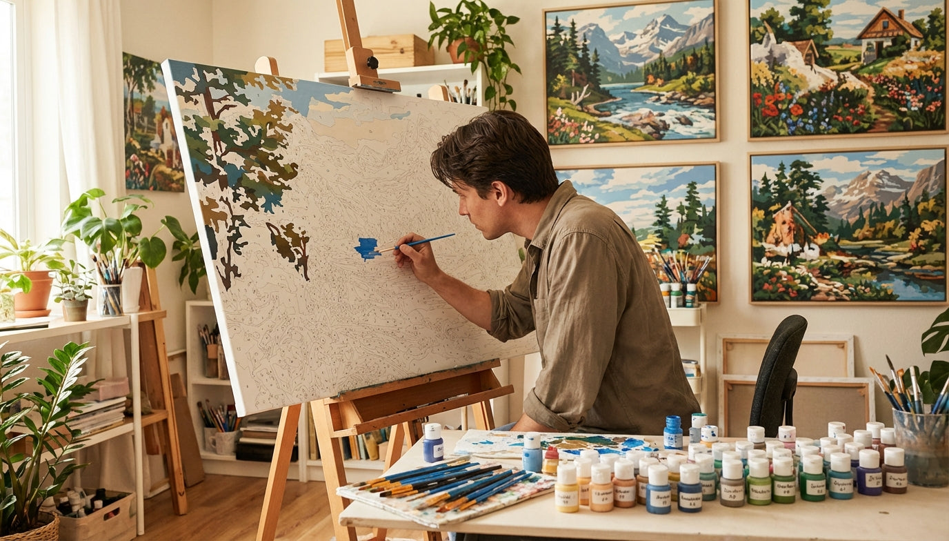 Extra Large Paint by Numbers: Challenge for Experienced