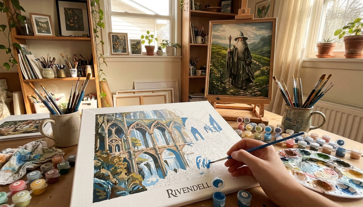 Bring Rivendell Home: The Ultimate Guide to Fantasy Lord of the Rings Paint by Numbers