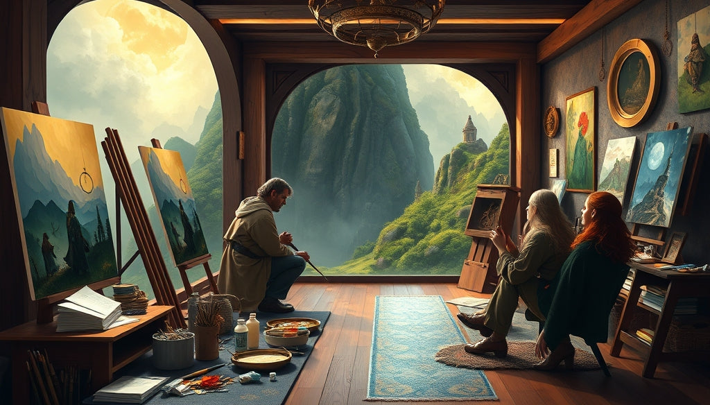 Create Your Own Paint by Numbers Canvas from a Favorite Scene: A Personalized Journey into Tolkien's World