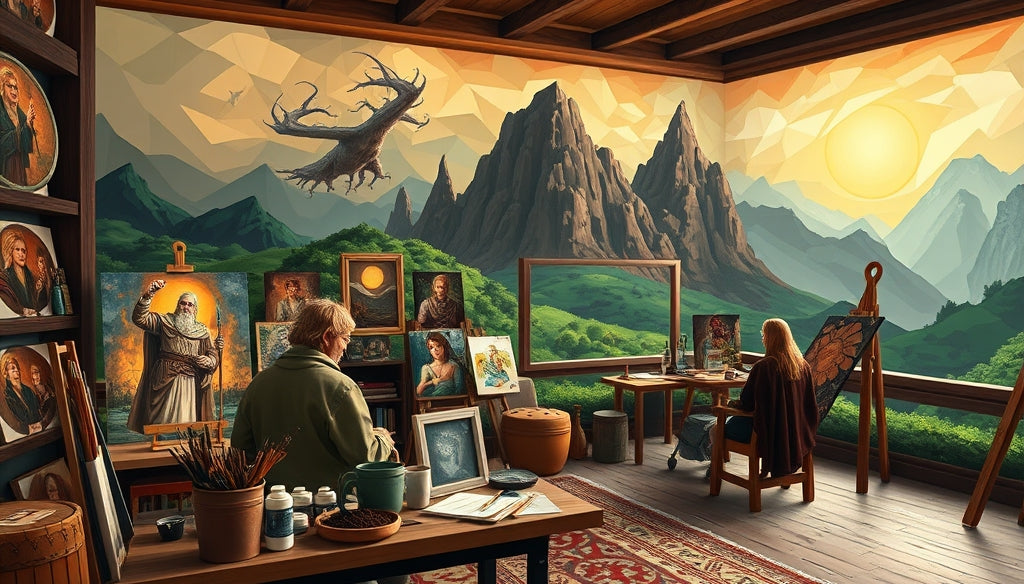 Where to Buy Premium Paint by Numbers Kits Inspired by The Lord of the Rings with Free Shipping in the USA