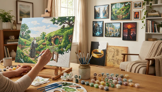 Beyond the Shire: Beginner-Friendly LoTR Paint by Numbers Kits Explored