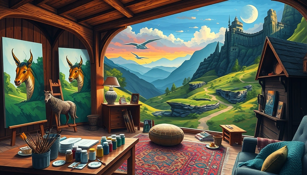 Relax and Paint: The Best Ocean and Beach Paint by Numbers Kits with A Touch of The Lord of the Rings