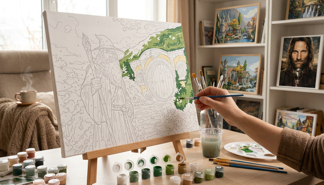 Unlock the Magic: High-Quality Lord of the Rings Paint by Numbers Sets with Acrylic Paint