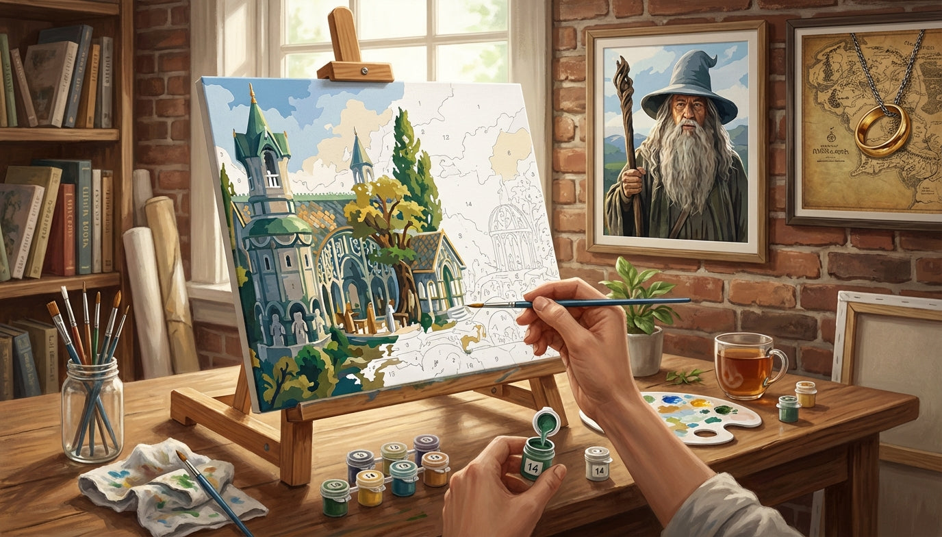 Elevate Your Space: Stunning Lord of the Rings Paint by Numbers Art for Home Decor