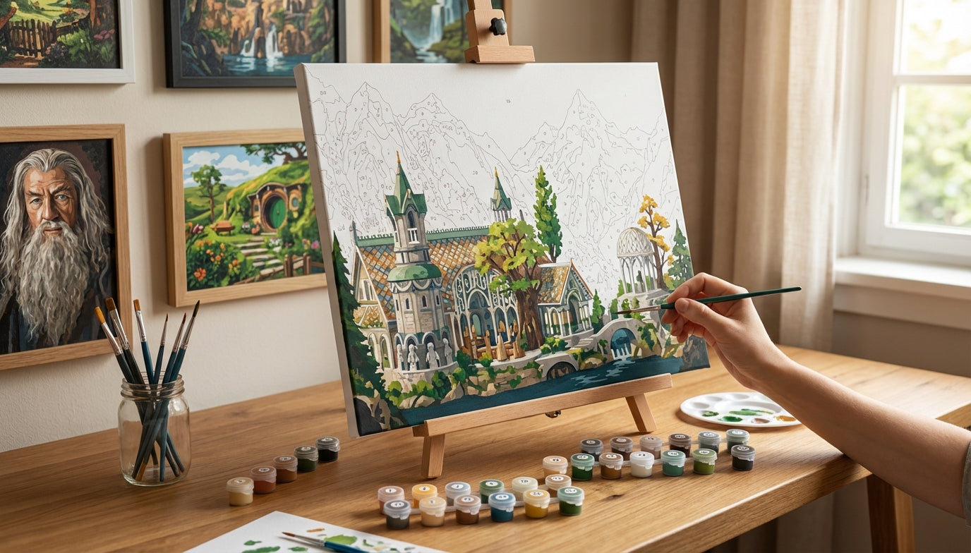 Discover Your Inner Artist: Advanced LoTR Paint by Numbers Kits with Fine Details