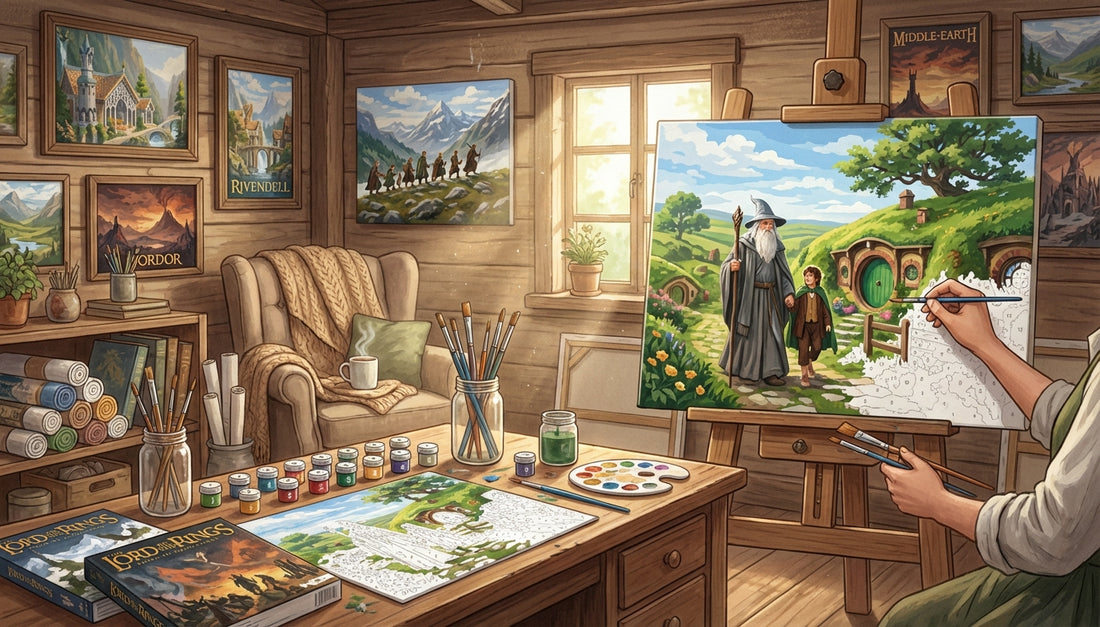 Journey to Middle-earth: Relaxing Paint by Numbers Kits for Stress Relief