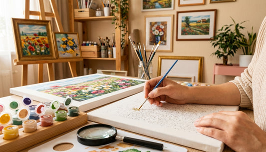 Master Details: PBN Kits with Fine Brushes