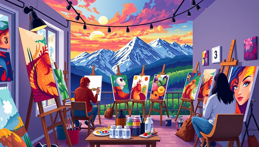 The Most Popular Paint by Numbers Kits with Famous Paintings Revealed