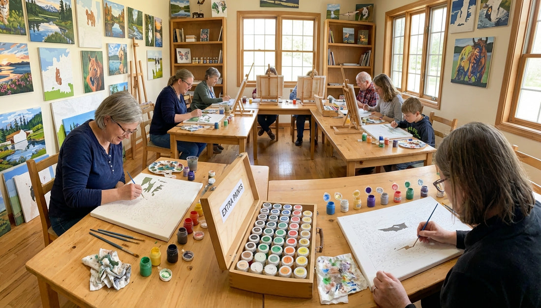 Paint by Numbers with Extra Paint Colors: Why?