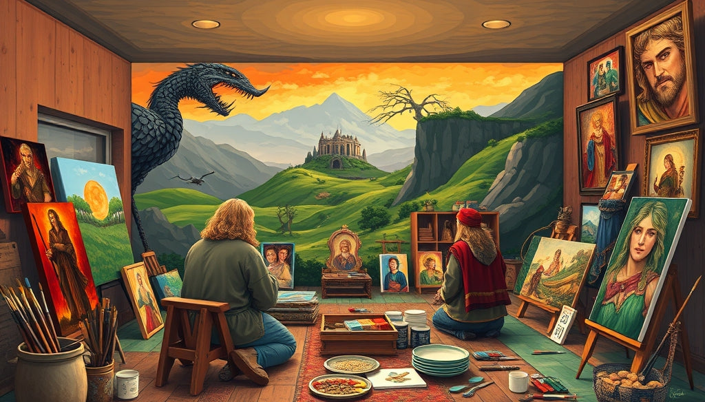 Where to Buy Premium Lord of the Rings Paint by Numbers Kits with Free Shipping in the USA