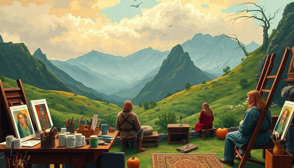 Unlock Your Creativity with High-Quality Paint by Numbers Kits from The Lord of the Rings: Where to Buy with Free Shipping