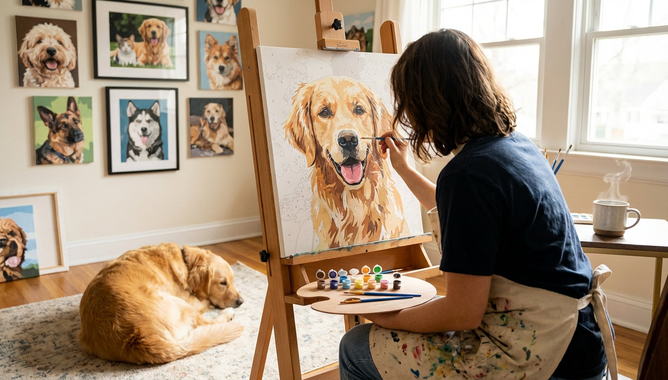 Personalized PBN Kits for Pet Lovers: Cherish Memories