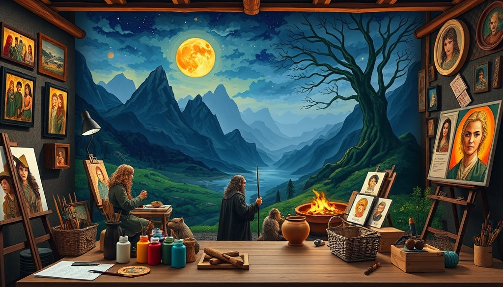 Where to Buy Premium Paint by Numbers Kits Inspired by The Lord of the Rings with Free Shipping in the USA