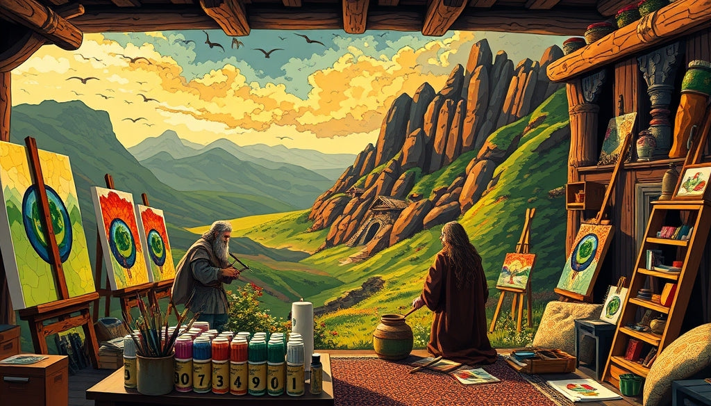 Discover the Best Paint by Numbers Kits for Adults Inspired by The Lord of the Rings