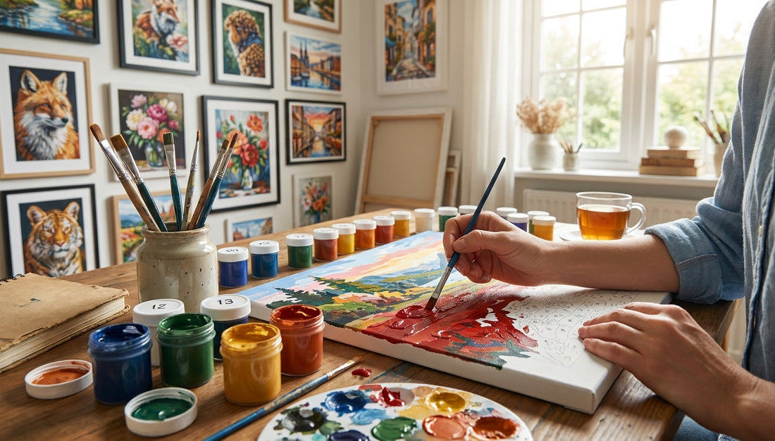 High-Quality Acrylic Paint: PBN Kits with Rich Colors