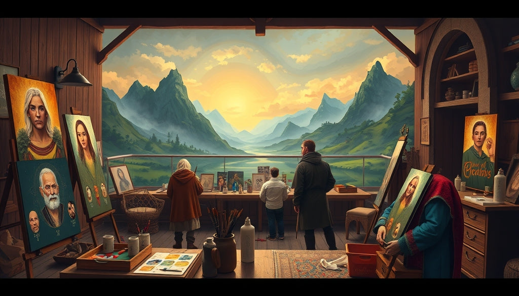 Paint by Numbers Kits with Wooden Frame Included: Perfect for Your Lord of the Rings Decor