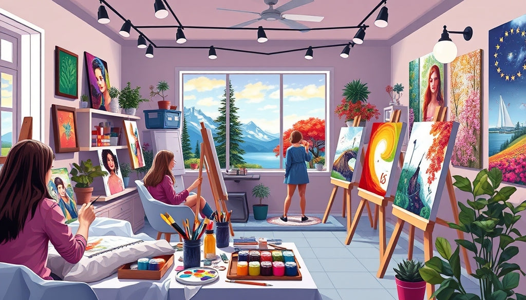 Paint by Numbers Kits with High-Quality Acrylic Paint for Brilliant Results