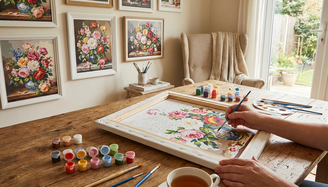 Stunning Flowers: Detailed Paint by Numbers Kits