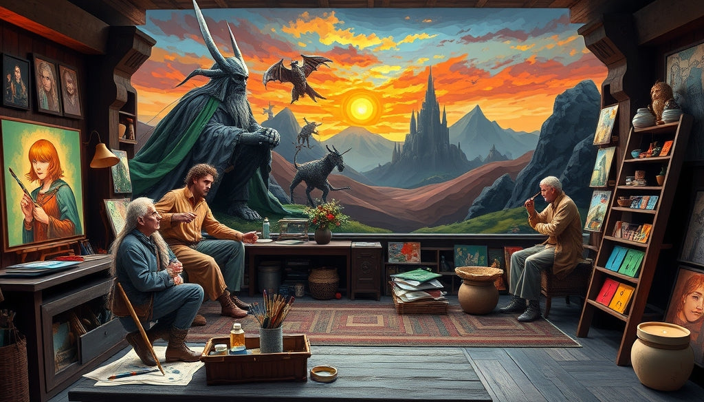 Discover the Best Paint by Numbers Kits for Adults Featuring Lord of the Rings Scenes