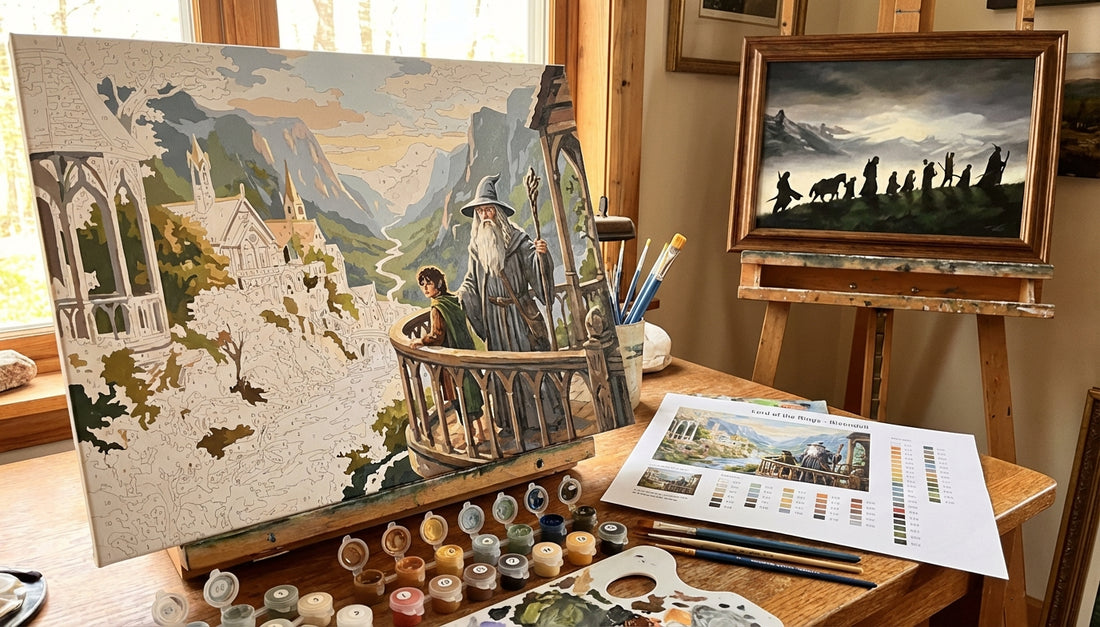 Beyond the Screen: Custom Paint by Numbers Kits of Your Favorite LoTR Moments
