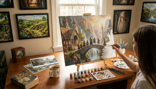Stress Relief Found: Painting Iconic Lord of the Rings Scenes by Number