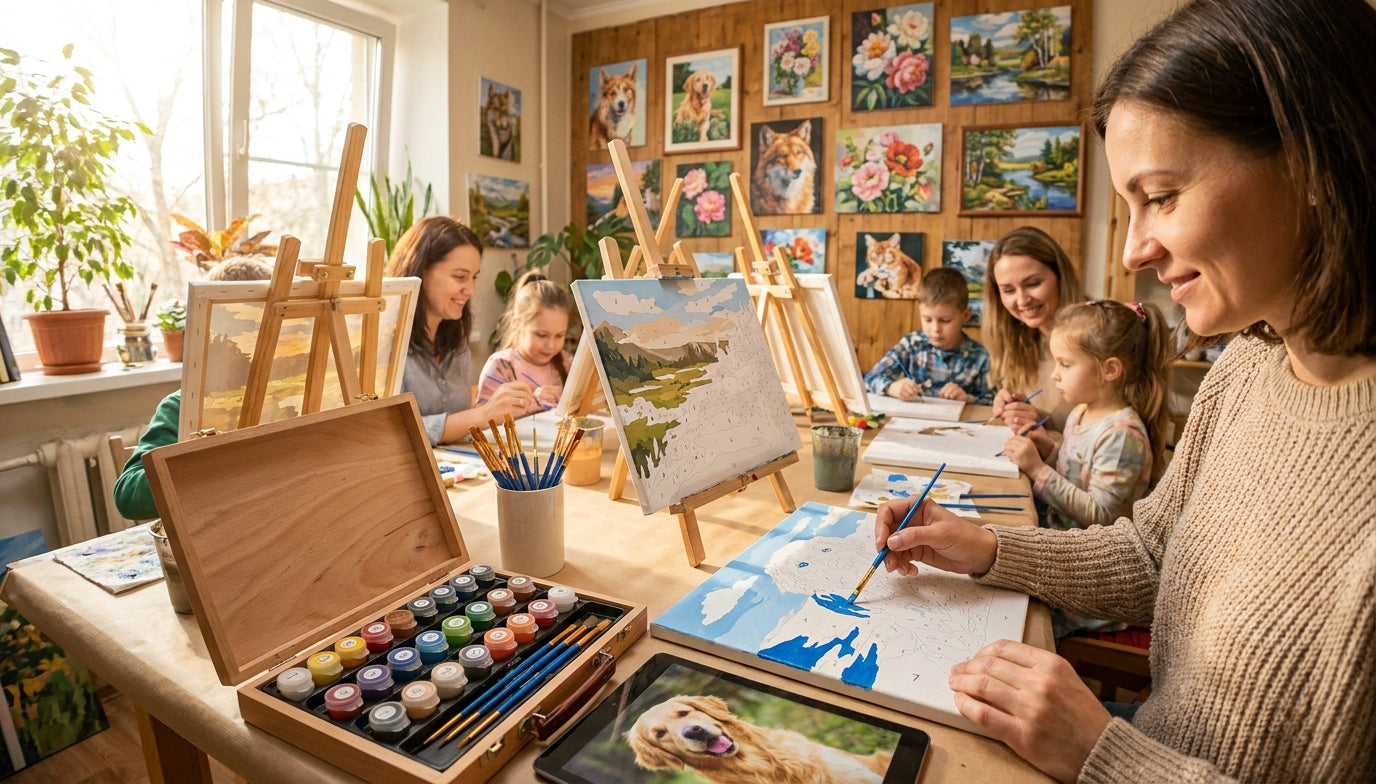 Turn Your Photo into a Custom Paint By Numbers Kit