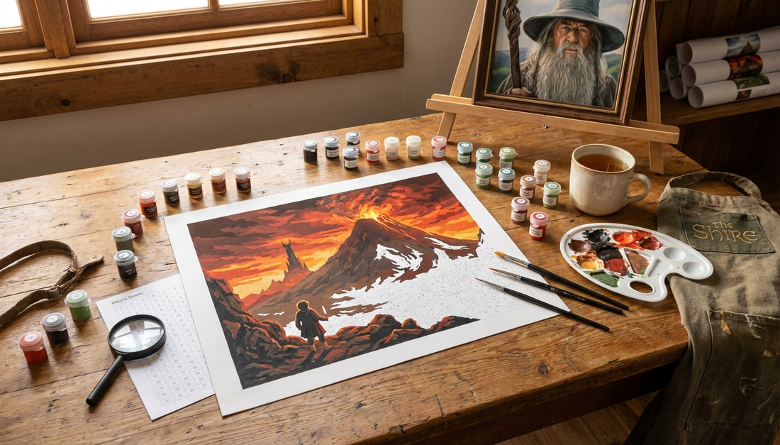 Conquer Mount Doom: Advanced Lord of the Rings Paint by Numbers Kits with Fine Details