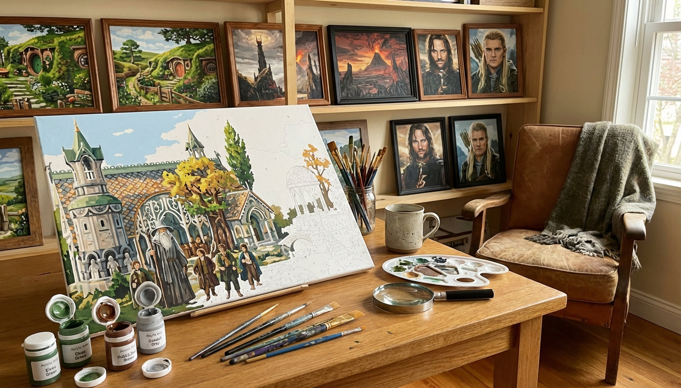 Stress Relief in Every Stroke Discover Lord of the Rings Paint by Numbers