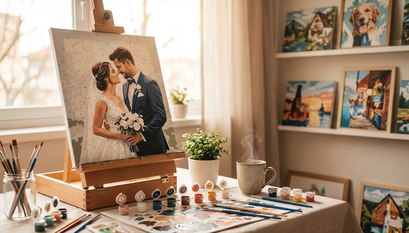 Wedding Wonders: Personalized PBN Keepsakes