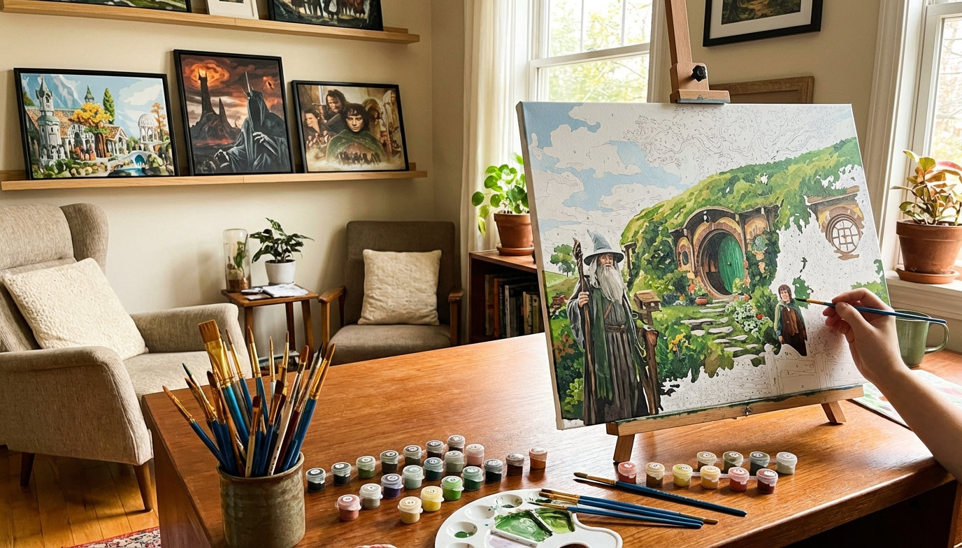 Extra Large Lord of the Rings Paint by Numbers Kits Epic Sagas for Experienced Painters