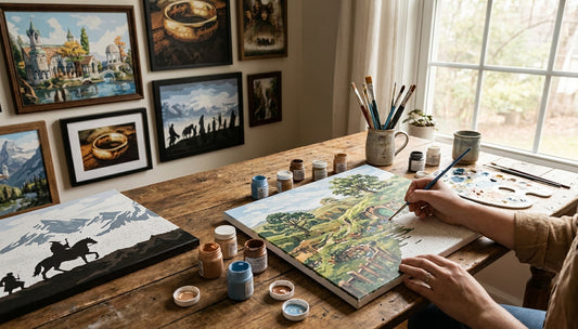 The Secret to Stunning LoTR Art: Why Fine Detail Brushes Matter for Paint by Numbers